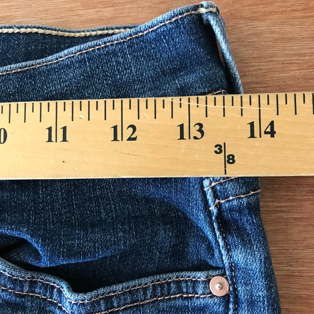 Mother The Insider Crop Step Fray Jeans Women 27 Mid Rise Dark Wash Stretch - Picture 12 of 15